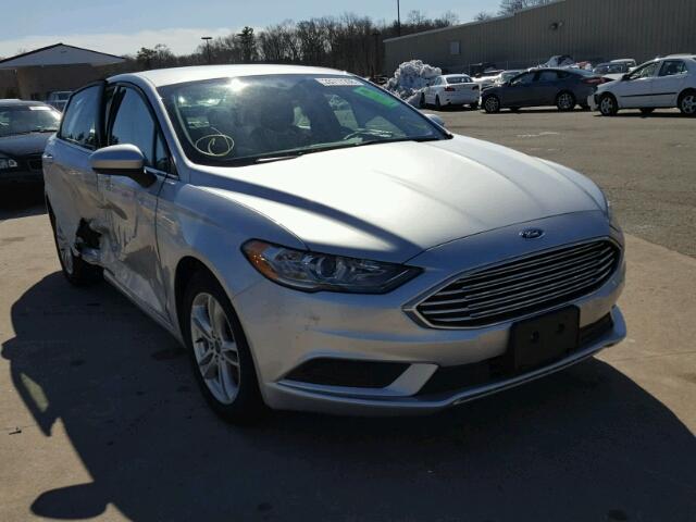 3FA6P0H79JR129322 - 2018 FORD FUSION SE SILVER photo 1