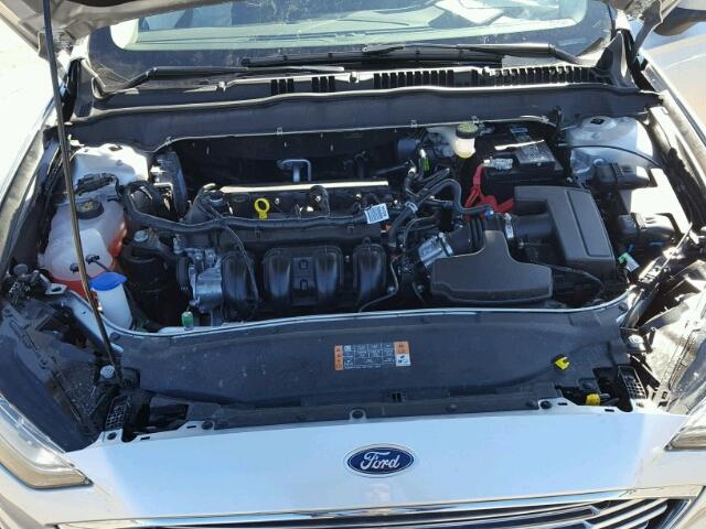 3FA6P0H79JR129322 - 2018 FORD FUSION SE SILVER photo 7