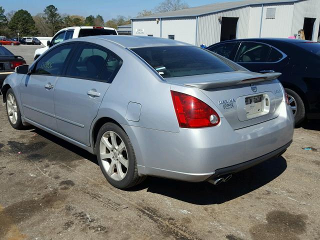 1N4BA41E87C821708 - 2007 NISSAN MAXIMA SE SILVER photo 3