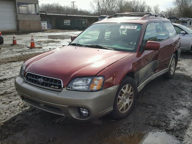 4S3BH806137639326 - 2003 SUBARU LEGACY OUT GRAY photo 2