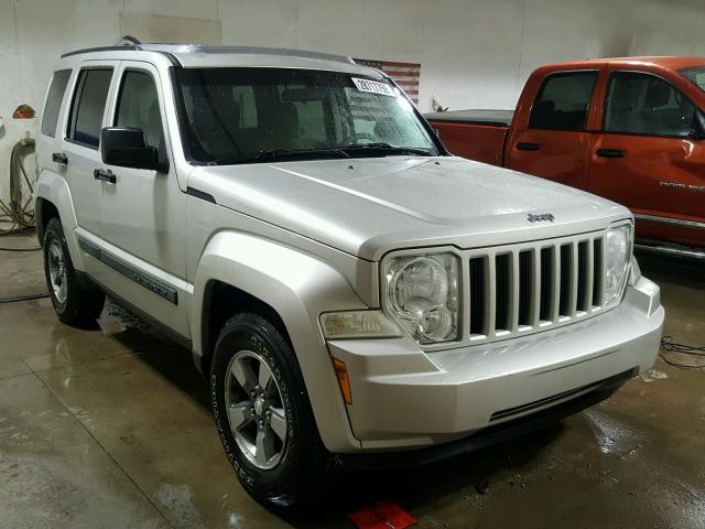 1J8GN28K88W224653 - 2008 JEEP LIBERTY SP SILVER photo 1