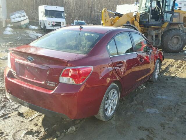 JF1GJAB66GH012822 - 2016 SUBARU IMPREZA PR BURGUNDY photo 4