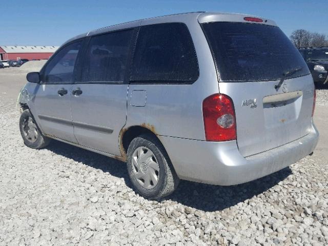 JM3LW28A620327193 - 2002 MAZDA MPV WAGON SILVER photo 3