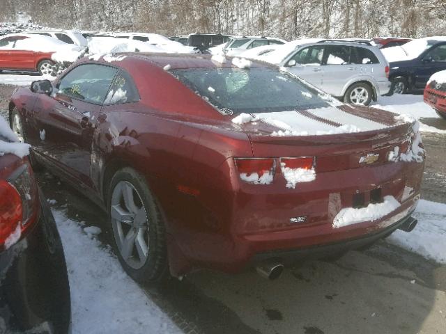 2G1FJ1EJ4A9199102 - 2010 CHEVROLET CAMARO SS RED photo 3