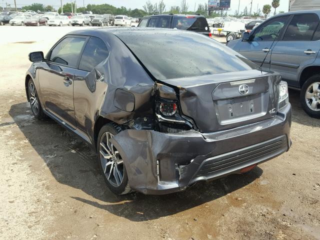 JTKJF5C71FJ004191 - 2015 TOYOTA SCION TC 灰色 照片 3