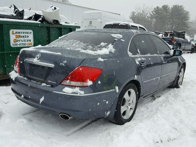 JH4KB166X8C000715 - 2008 ACURA RL BLUE photo 4