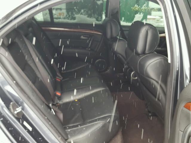 JH4KB166X8C000715 - 2008 ACURA RL BLUE photo 6