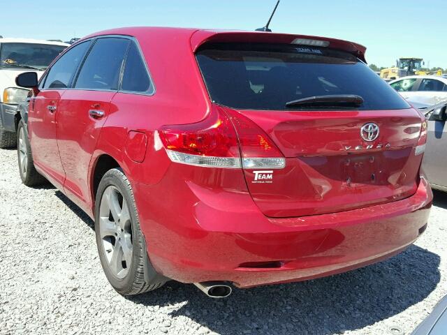 4T3ZK3BB7BU040723 - 2011 TOYOTA VENZA RED photo 3