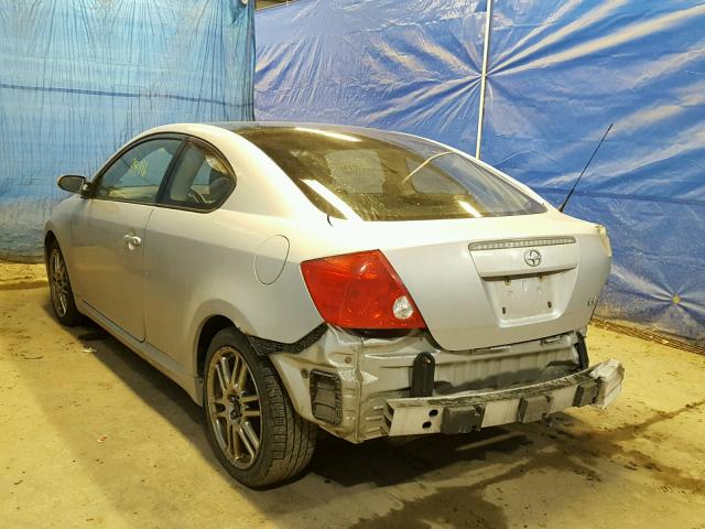 JTKDE177550011989 - 2005 TOYOTA SCION TC 银色 照片 3
