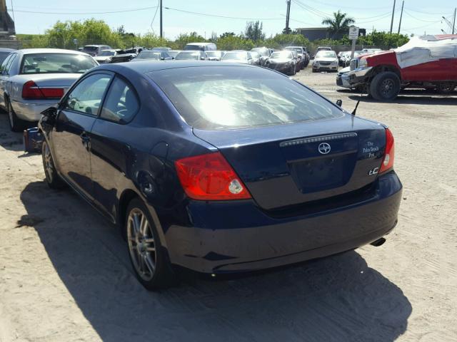JTKDE177270193525 - 2007 TOYOTA SCION TC 蓝色 照片 3