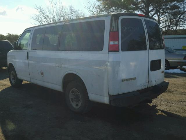 1GJGG25U671217342 - 2007 GMC SAVANA G25 WHITE photo 3