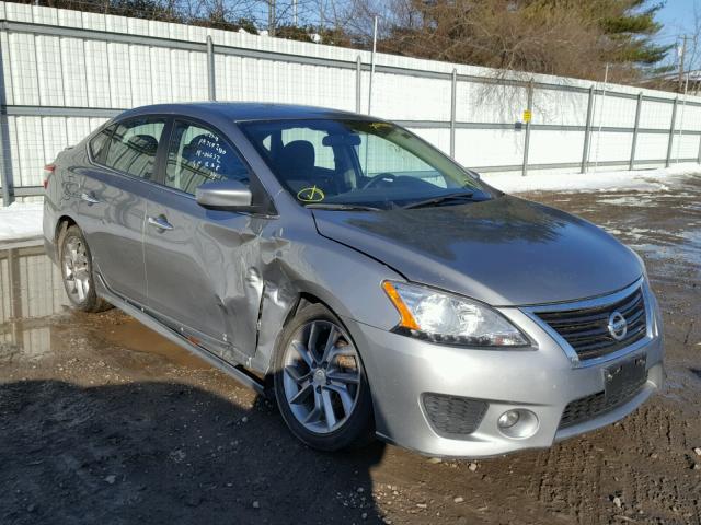 3N1AB7AP8EY247382 - 2014 NISSAN SENTRA S SILVER photo 1