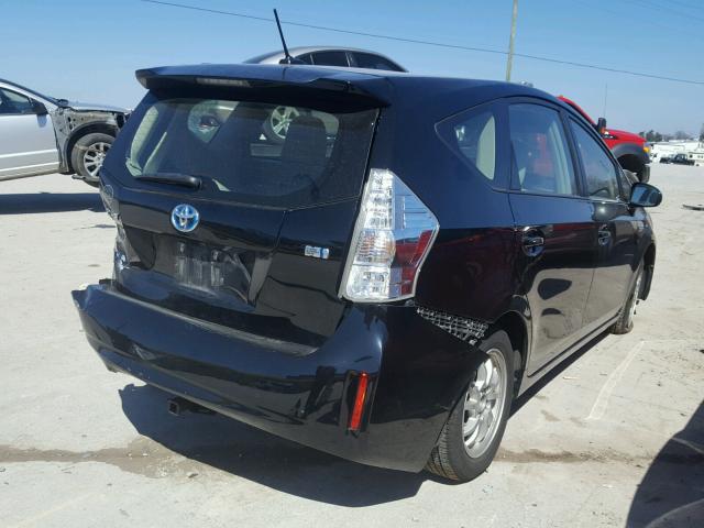 JTDZN3EU8C3158112 - 2012 TOYOTA PRIUS V BLACK photo 4