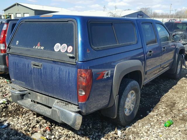 1GCDT136368151407 - 2006 CHEVROLET COLORADO BLUE photo 4