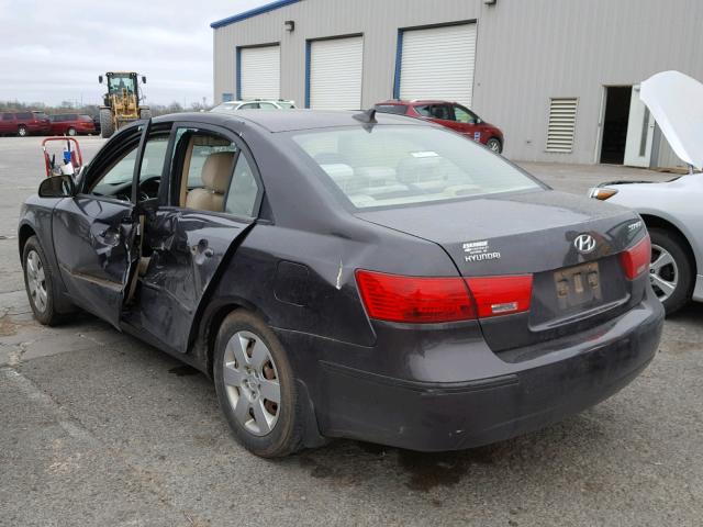 5NPET46C79H551824 - 2009 HYUNDAI SONATA GLS GRAY photo 3