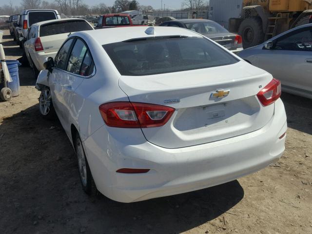 1G1BE5SM1H7244436 - 2017 CHEVROLET CRUZE LT WHITE photo 3