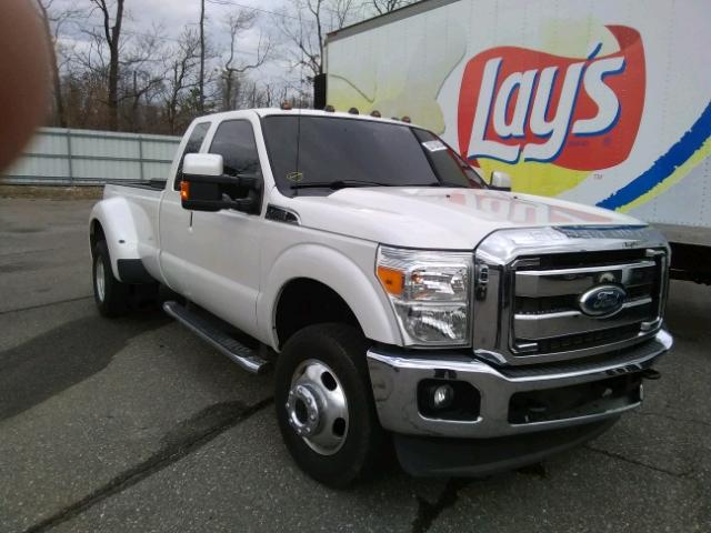 1FT8X3DT1EEA89415 - 2014 FORD F350 SUPER WHITE photo 1