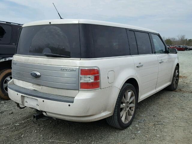 2FMGK5DC8ABA90598 - 2010 FORD FLEX LIMIT WHITE photo 4