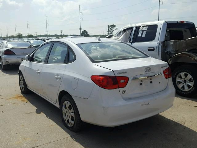 KMHDU4ADXAU164862 - 2010 HYUNDAI ELANTRA BL WHITE photo 3