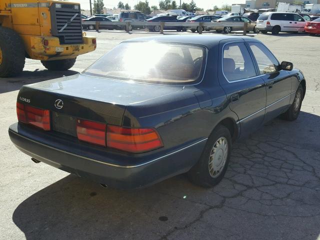 JT8UF11E2L0022956 - 1990 LEXUS LS 400 GREEN photo 4