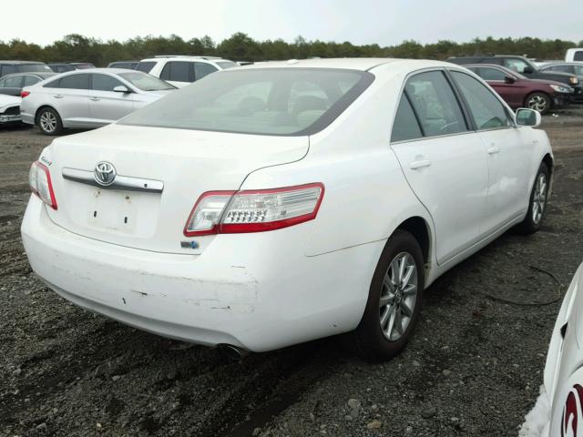 4T1BB3EKXAU112549 - 2010 TOYOTA CAMRY HYBR WHITE photo 4