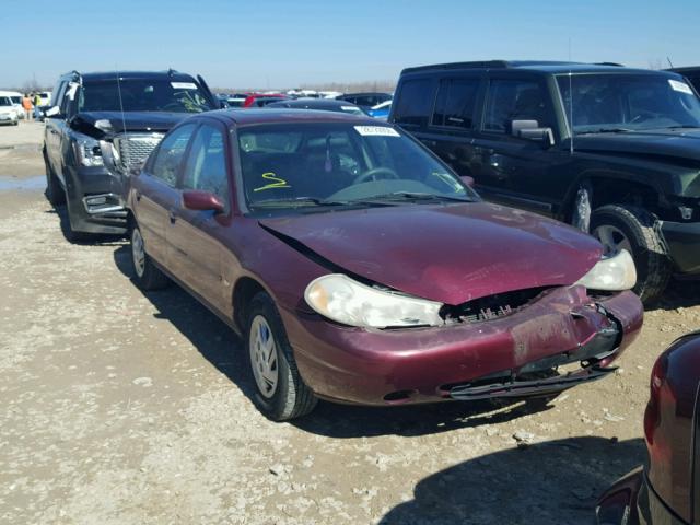 1FAFP6639WK252844 - 1998 FORD CONTOUR LX MAROON photo 1