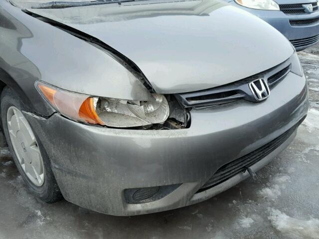 2HGFG113X8H013481 - 2008 HONDA CIVIC DX-G GRAY photo 9