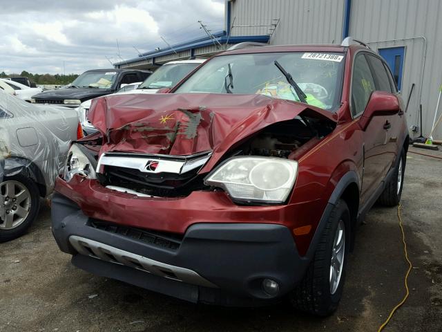 3GSCL33P39S569479 - 2009 SATURN VUE XE MAROON photo 2