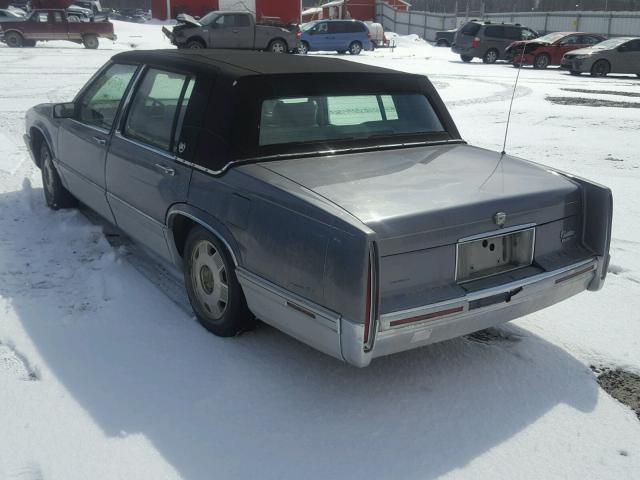 1G6CD53B0P4261968 - 1993 CADILLAC DEVILLE GRAY photo 3