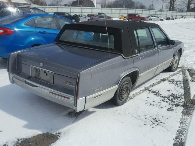 1G6CD53B0P4261968 - 1993 CADILLAC DEVILLE GRAY photo 4