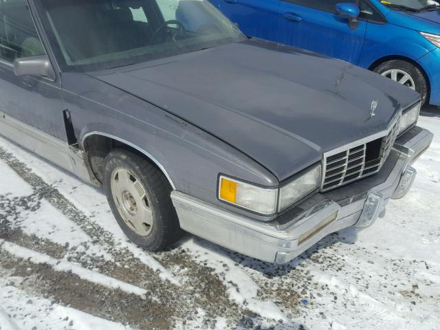 1G6CD53B0P4261968 - 1993 CADILLAC DEVILLE GRAY photo 9