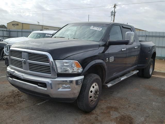 0K962723840 - 2012 DODGE RAM TRUCK BLACK photo 2