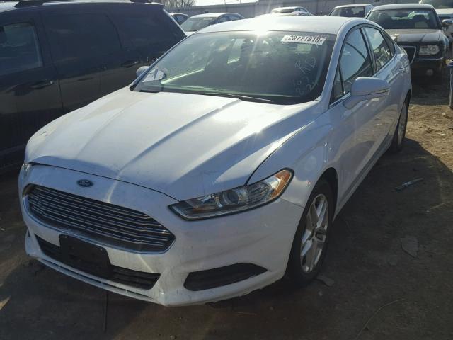 3FA6P0H79ER213078 - 2014 FORD FUSION SE WHITE photo 2