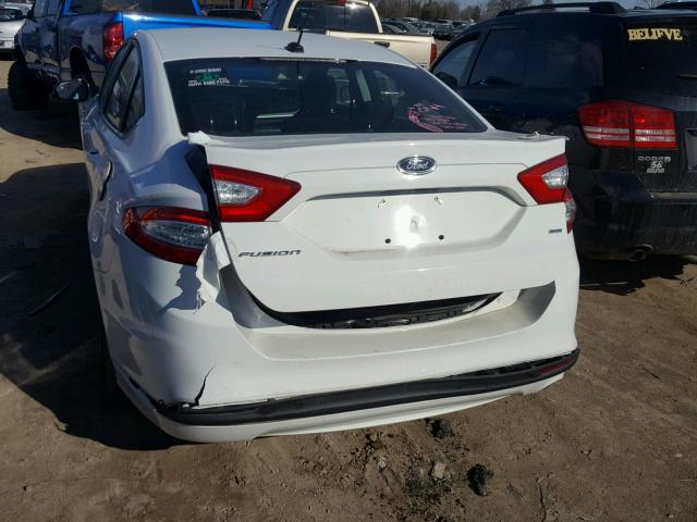 3FA6P0H79ER213078 - 2014 FORD FUSION SE WHITE photo 9