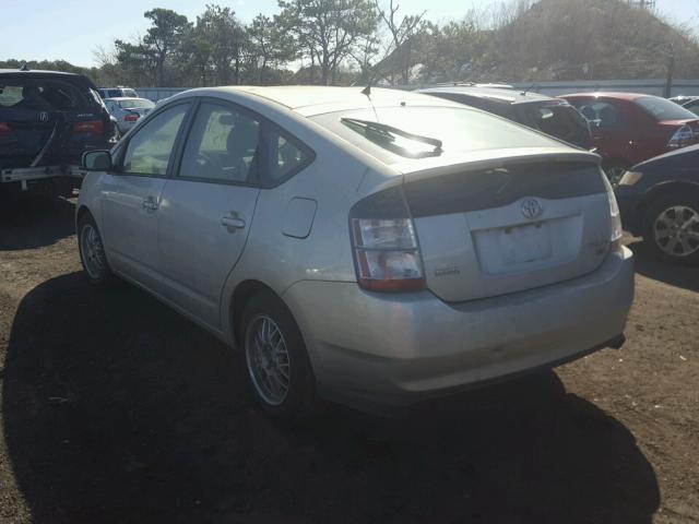 JTDKB20U050116940 - 2005 TOYOTA PRIUS SILVER photo 3