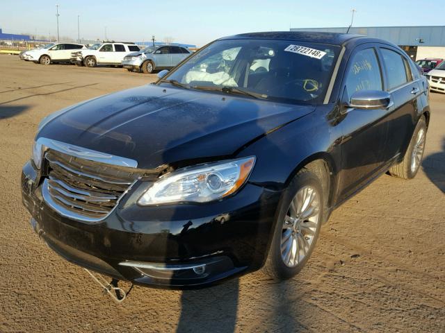 1C3CCBCB5CN189110 - 2012 CHRYSLER 200 LIMITE BLACK photo 2