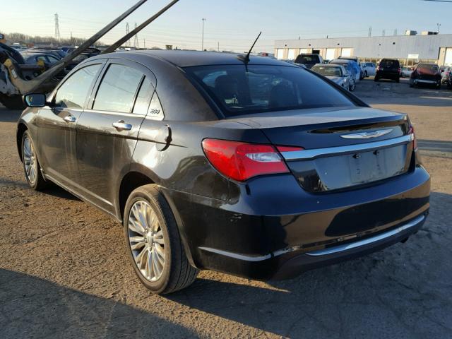 1C3CCBCB5CN189110 - 2012 CHRYSLER 200 LIMITE BLACK photo 3