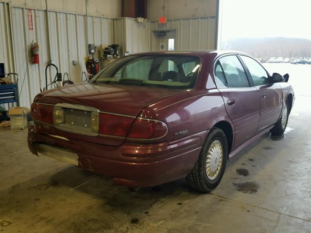 1G4HP54K9Y4141138 - 2000 BUICK LESABRE CU BURGUNDY photo 4