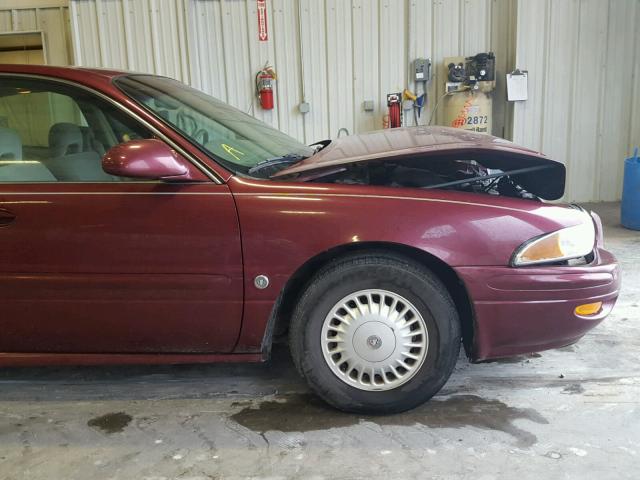 1G4HP54K9Y4141138 - 2000 BUICK LESABRE CU BURGUNDY photo 9