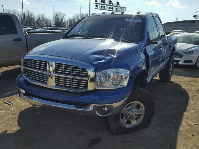 3D7KS28C47G750641 - 2007 DODGE RAM 2500 S BLUE photo 2