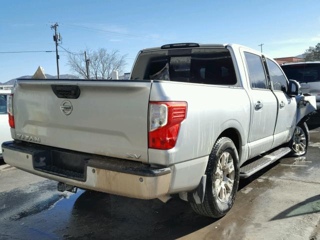 1N6AA1E68HN527669 - 2017 NISSAN TITAN SV SILVER photo 4