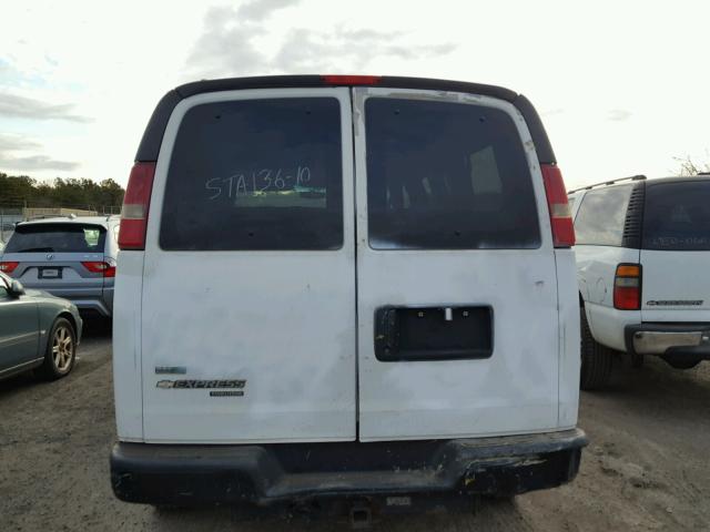 1GAZGPDG5A1177540 - 2010 CHEVROLET EXPRESS G2 WHITE photo 9