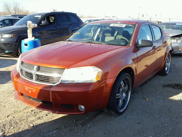 1B3LC56R28N111432 - 2008 DODGE AVENGER SX ORANGE photo 2