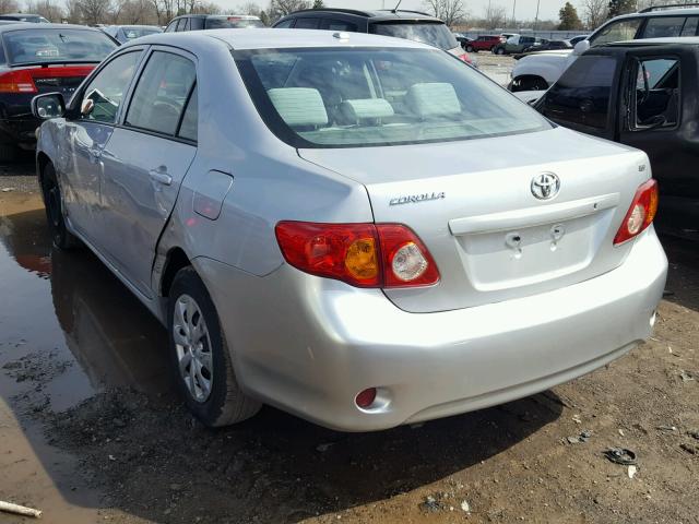 1NXBU4EEXAZ362450 - 2010 TOYOTA COROLLA BA GRAY photo 3