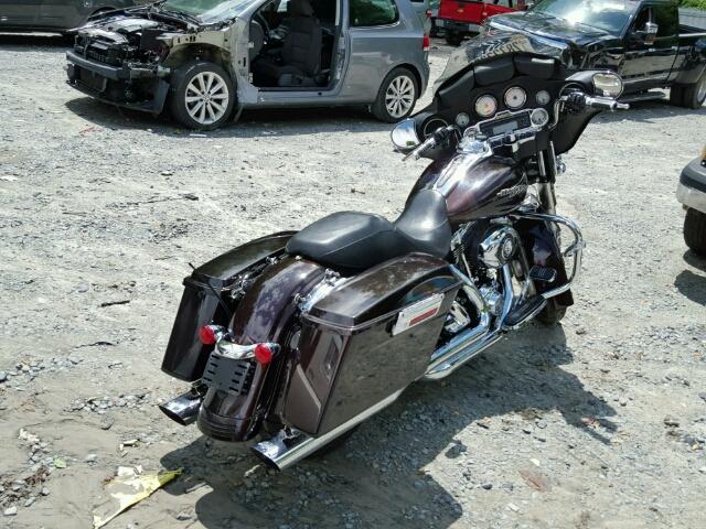 1HD1KB411BB654959 - 2011 HARLEY-DAVIDSON FLHX MAROON photo 4