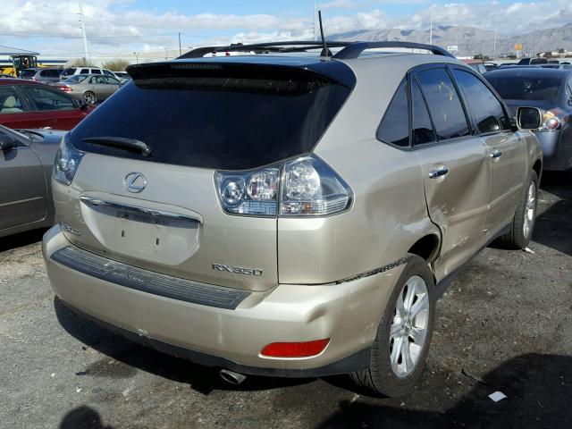 JTJHK31U082850403 - 2008 LEXUS RX 350 SILVER photo 4