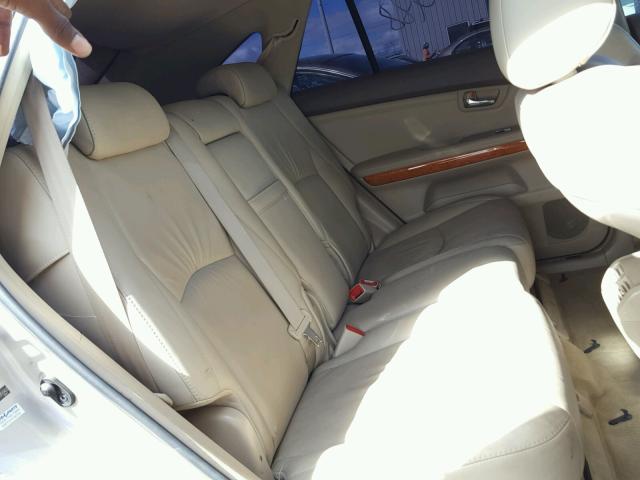 JTJHK31U082850403 - 2008 LEXUS RX 350 SILVER photo 6