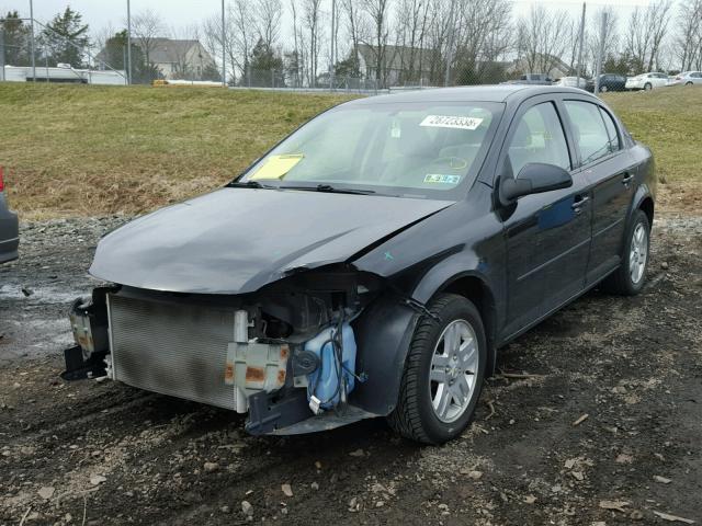 1G1AL54FX57537490 - 2005 CHEVROLET COBALT LS BLACK photo 2