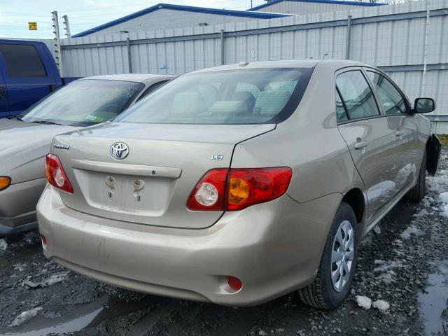 2T1BU4EEXAC508427 - 2010 TOYOTA COROLLA BA GOLD photo 4