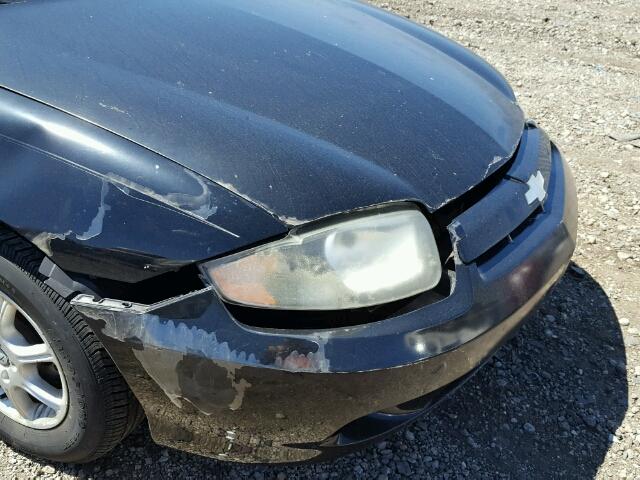 1G1JC12F337351850 - 2003 CHEVROLET CAVALIER BLACK photo 9